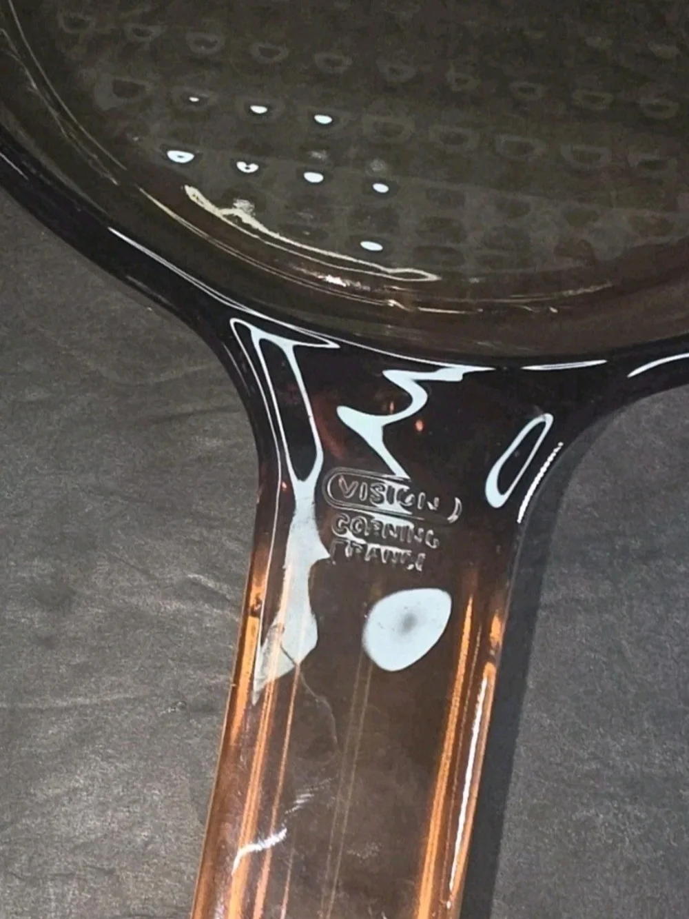 Vintage Vision Corning France Amber Glass 7